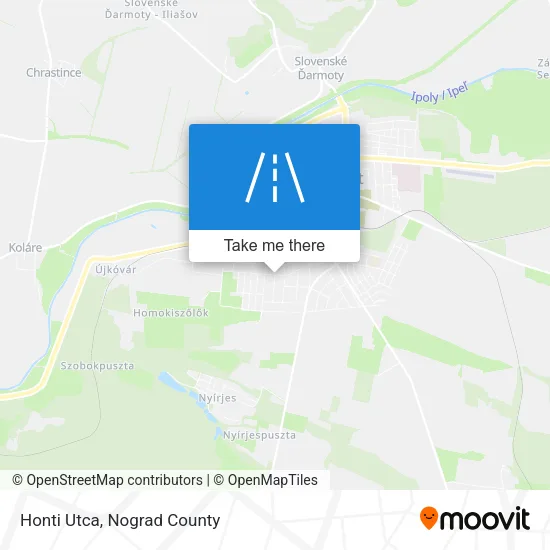 Honti Utca map