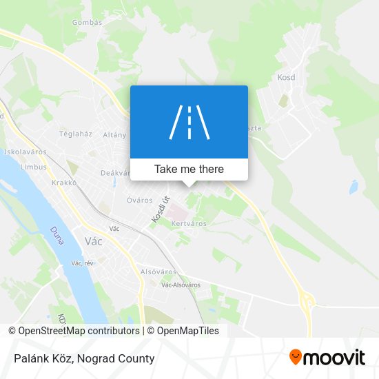 Palánk Köz map