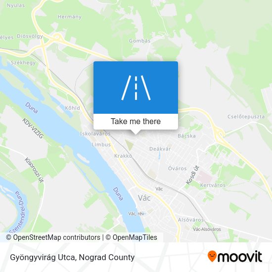 Gyöngyvirág Utca map