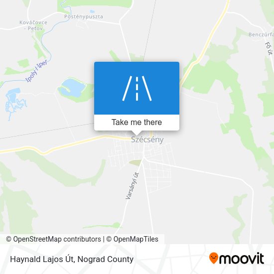 Haynald Lajos Út map