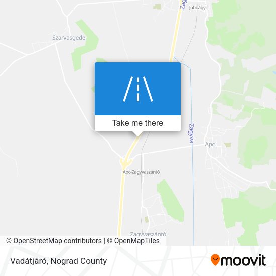 Vadátjáró map
