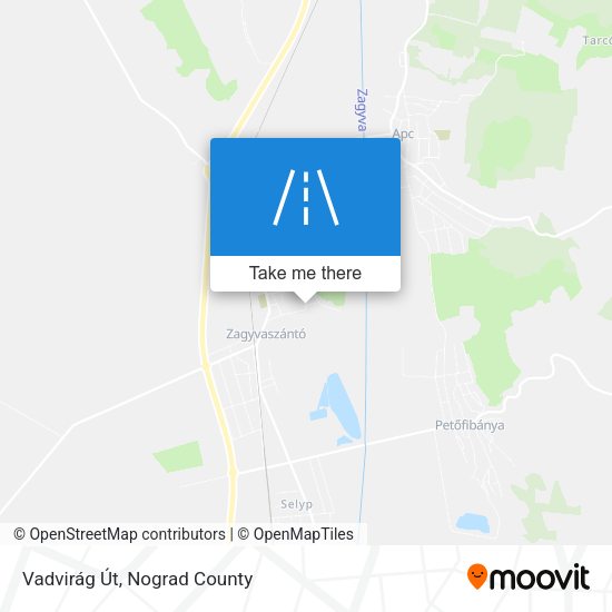 Vadvirág Út map