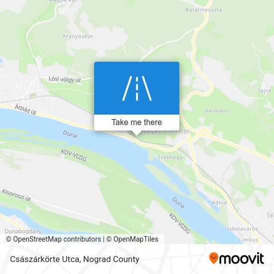 Császárkörte Utca map