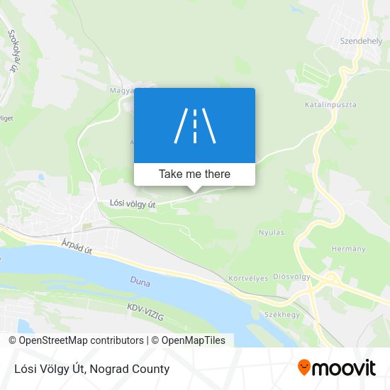 Lósi Völgy Út map