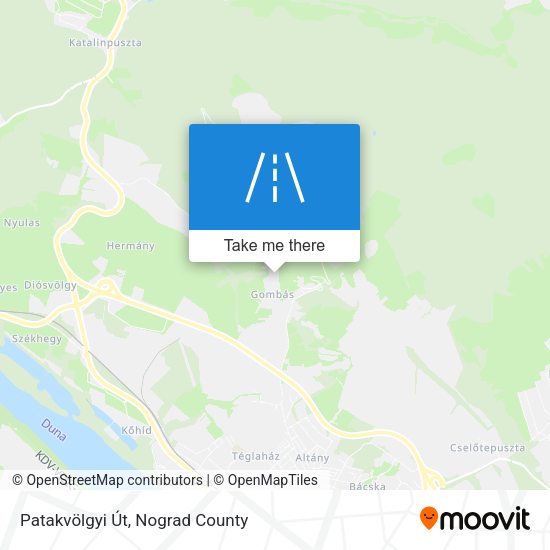 Patakvölgyi Út map