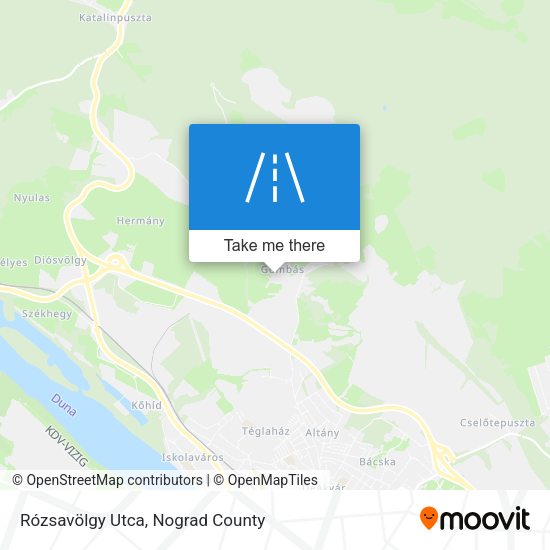 Rózsavölgy Utca map