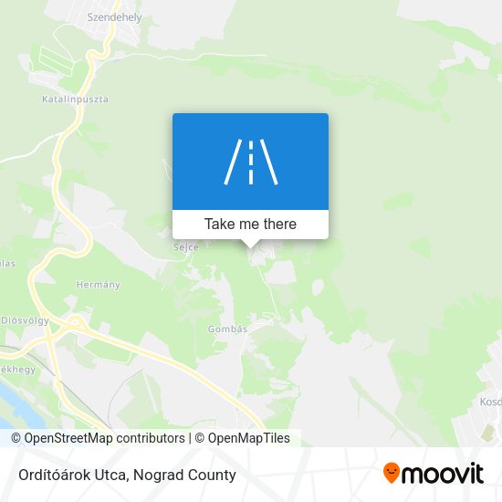 Ordítóárok Utca map