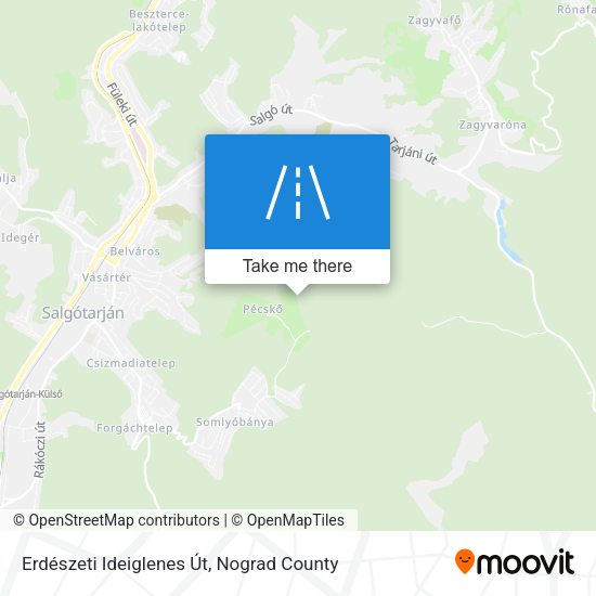 Erdészeti Ideiglenes Út map