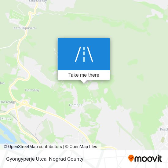 Gyöngyperje Utca map