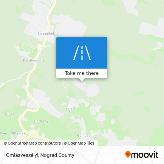 Omlásveszély! map
