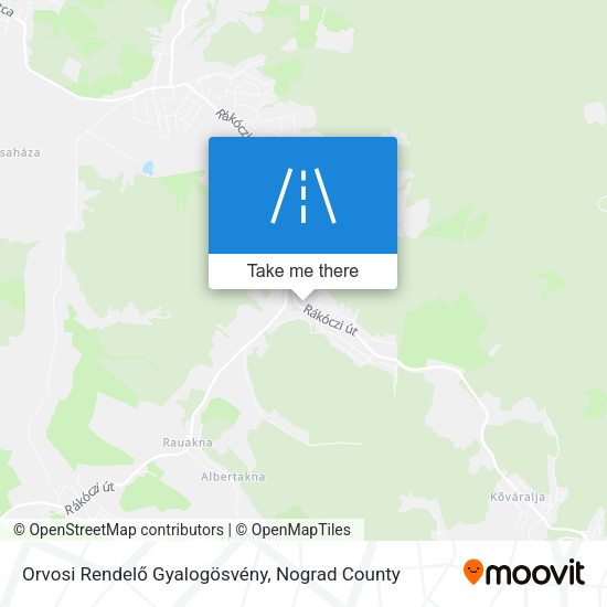 Orvosi Rendelő Gyalogösvény map