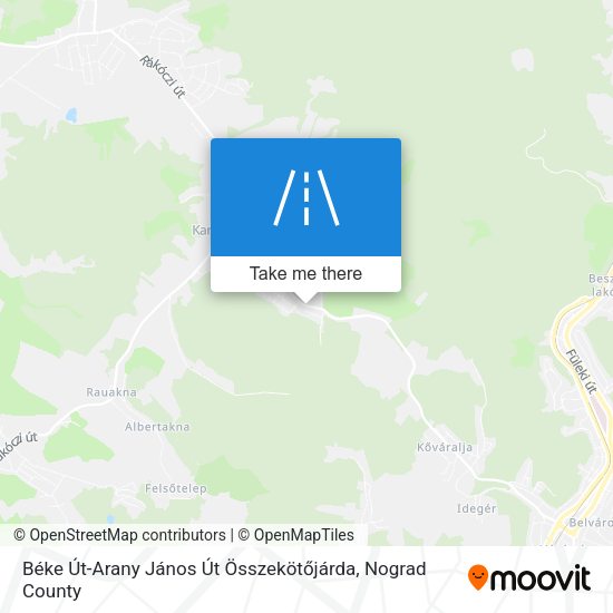 Béke Út-Arany János Út Összekötőjárda map