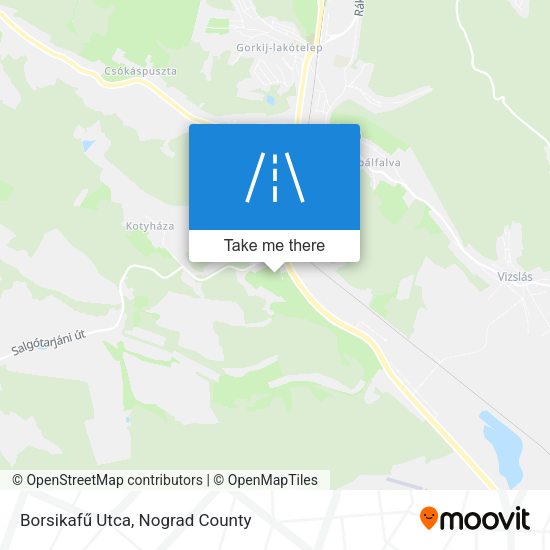 Borsikafű Utca map