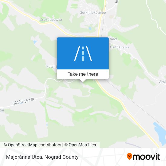 Majoránna Utca map