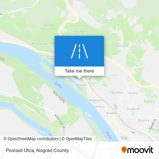 Postaút Utca map