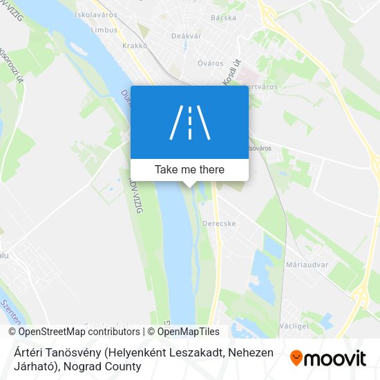 Ártéri Tanösvény (Helyenként Leszakadt, Nehezen Járható) map
