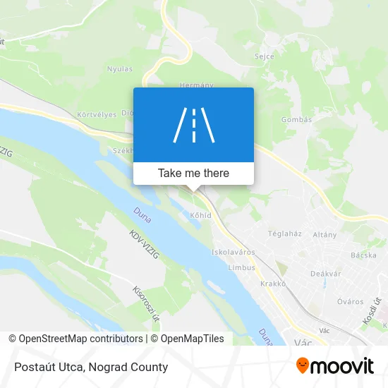 Postaút Utca map