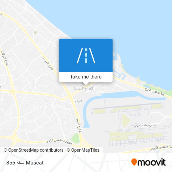 سكة 855 map