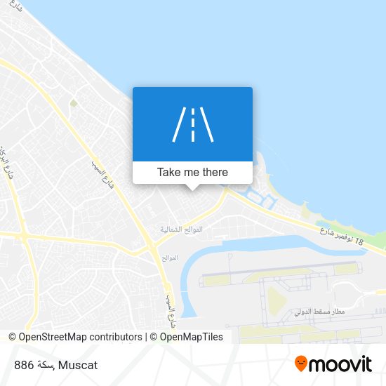 سكة 886 map