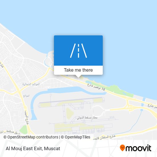 Al Mouj East Exit map