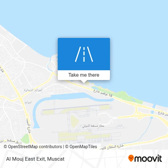 Al Mouj East Exit map