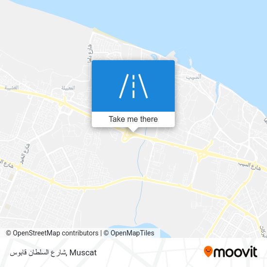 شارع السلطان قابوس map
