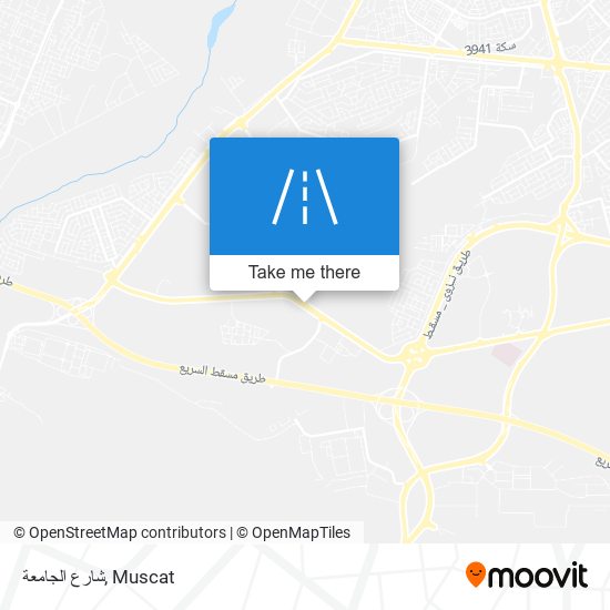 شارع الجامعة map