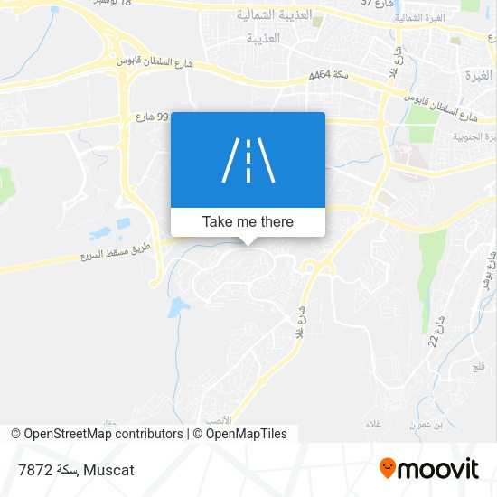 سكة 7872 map