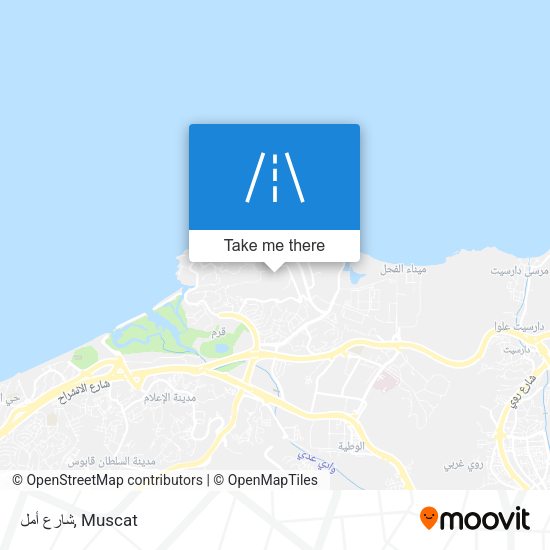 شارع أمل map