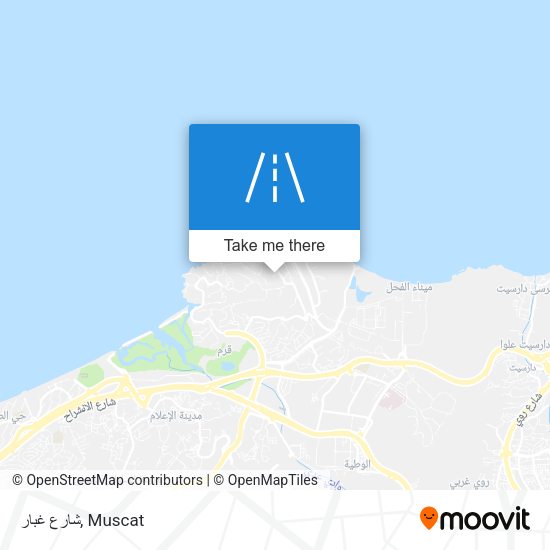 شارع غبار map