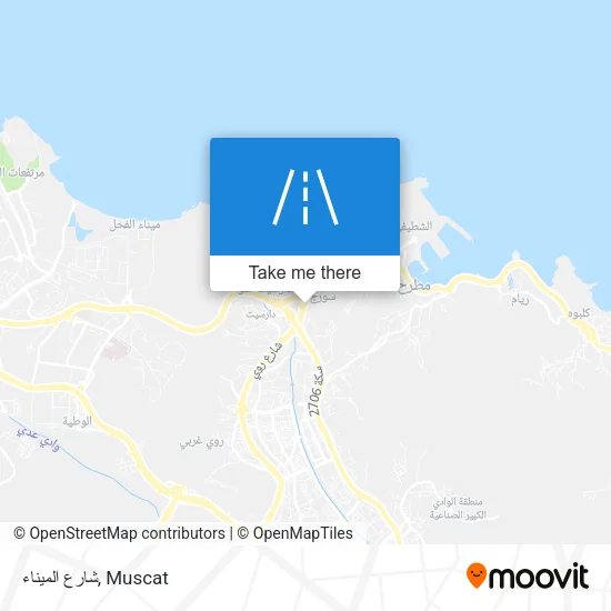 شارع الميناء map