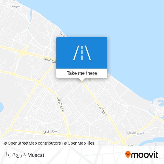 شارع المرفأ map