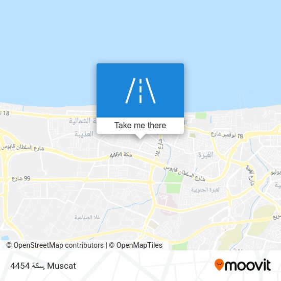 سكة 4454 map