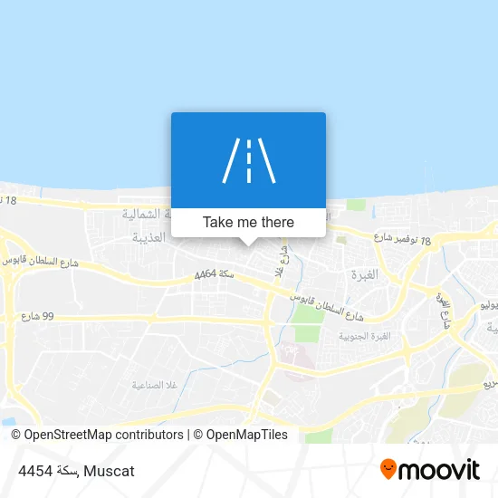 سكة 4454 map