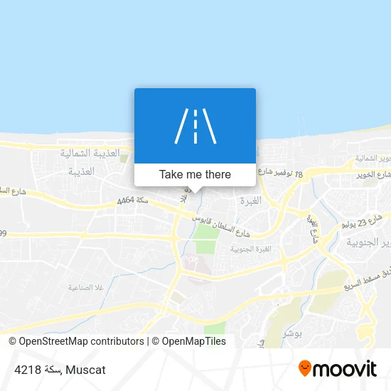 سكة 4218 map