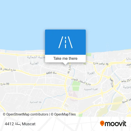 سكة 4412 map