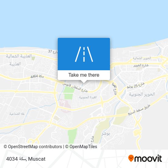 سكة 4034 map