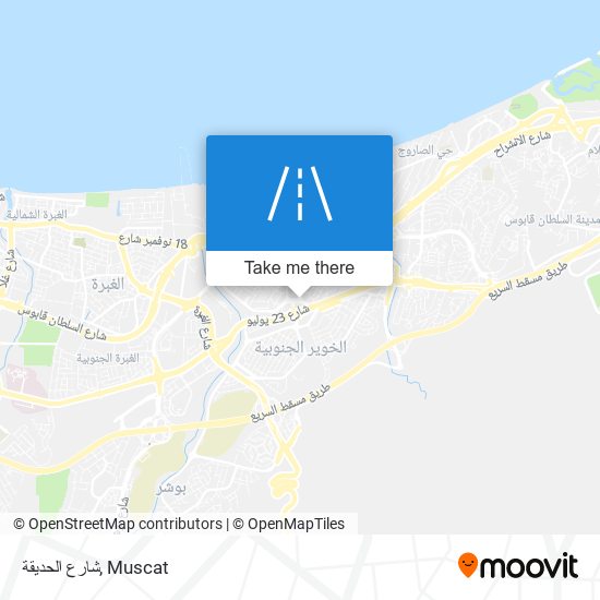 شارع الحديقة map