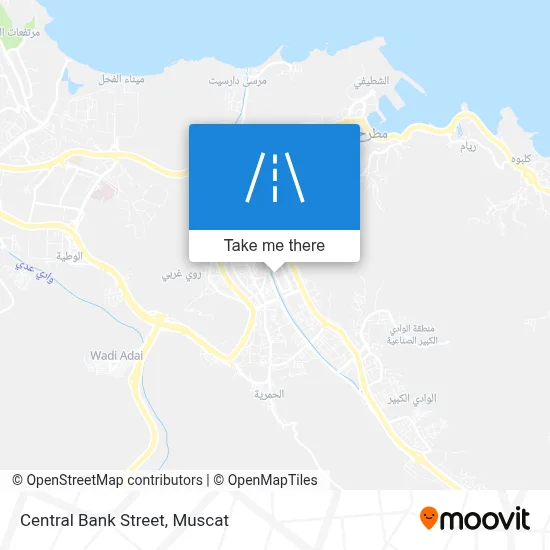 شارع البنك المركزي map