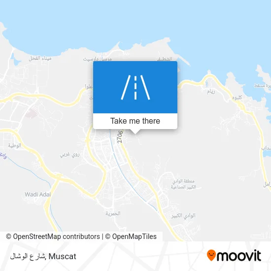 شارع الوشال map