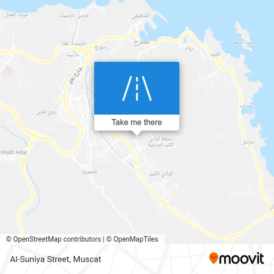 شارع السنية map