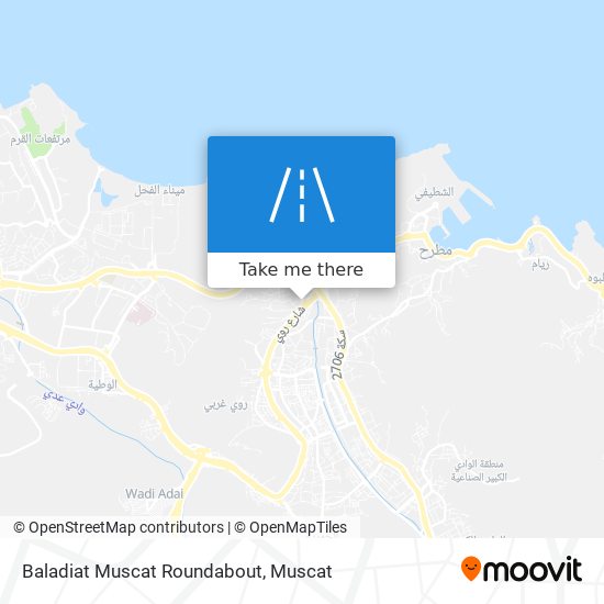 Baladiat Muscat Roundabout map