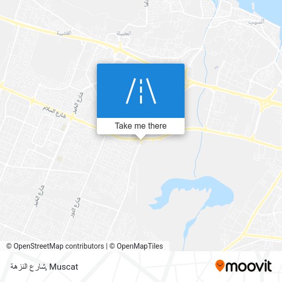 شارع النزهة map
