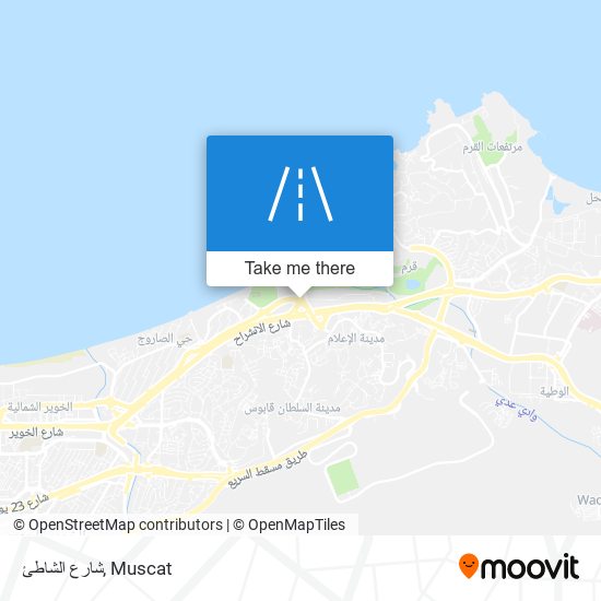 شارع الشاطئ map