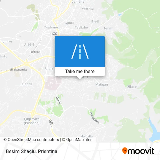 Besim Shaçiu map