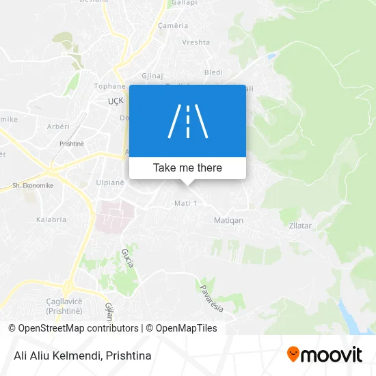 Ali Aliu Kelmendi map