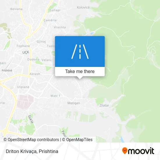 Driton Krivaça map