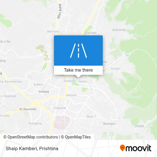 Shaip Kamberi map