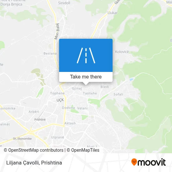 Liljana Çavolli map