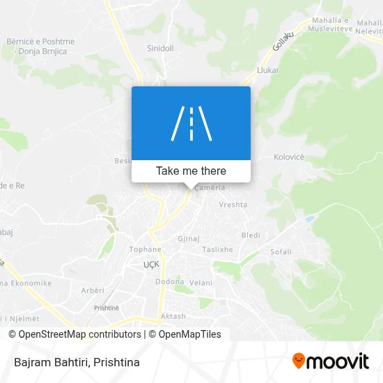 Bajram Bahtiri map